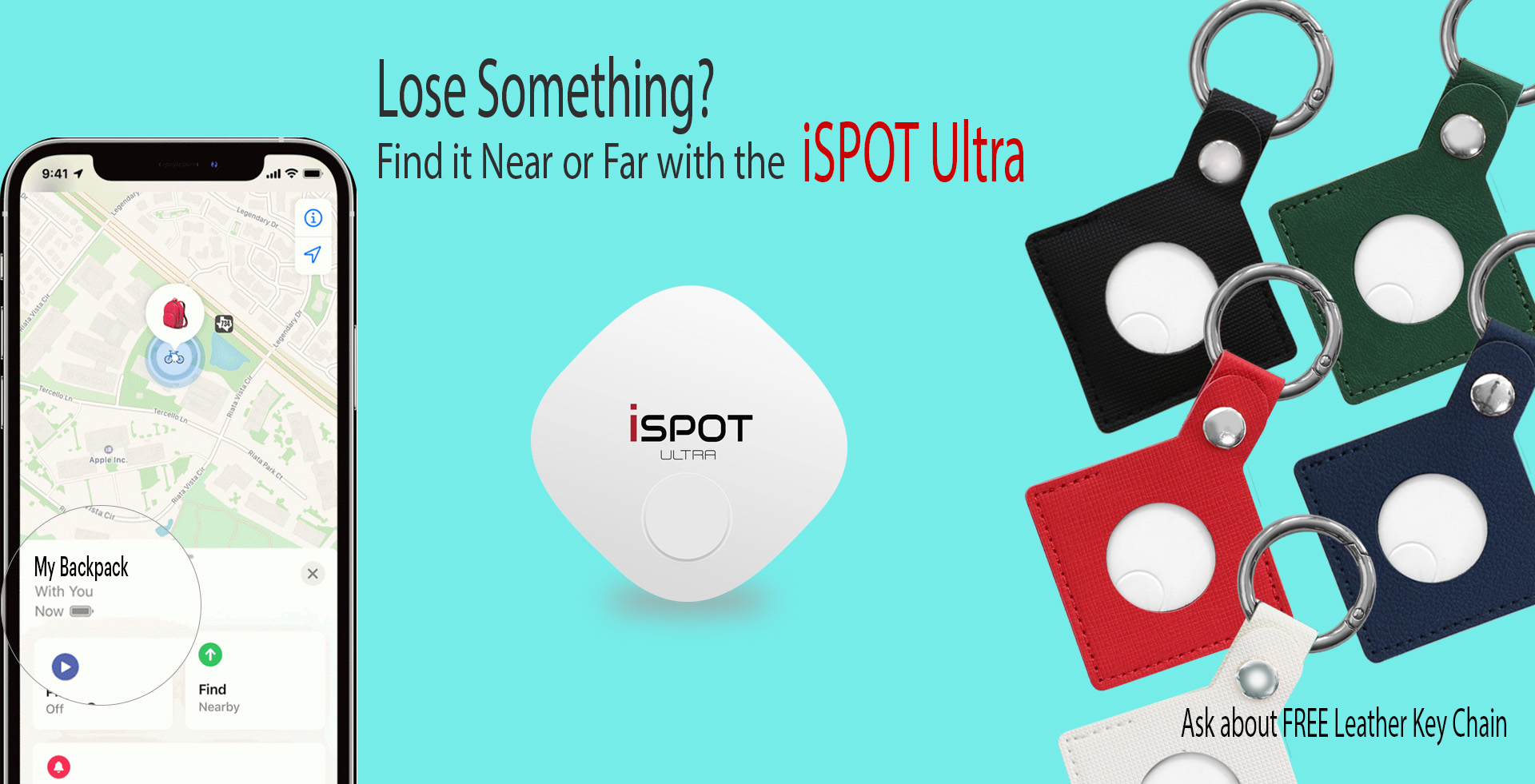 iSPOT Ultra AirTag Item Tracker
